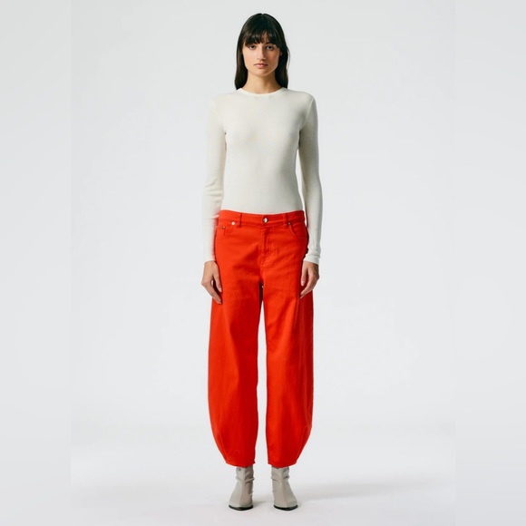 Tibi Brancusi Jean, Red, Sz 28, NWT - Picture 4 of 8
